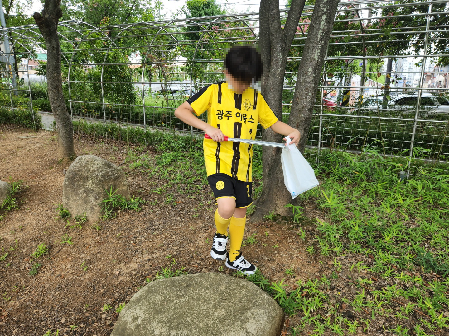 청소년 자원봉사 배움학교- 봉선공원 플로깅 활동(THE 나무) 3